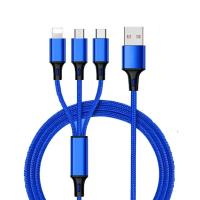 Cable de datos One Drag Three para Android Typec 3 en 1 carga rápida 1,2 m trenza de nailon transmisión de datos conveniente y rápida - details 4