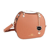 Bolso con ASA A LA Moda para Mujer, Con Correas ajustables, Adornos colgantes de animales bonitos, de cuero de PU Bandolera, Fashion Amarilla profunda W - details 0