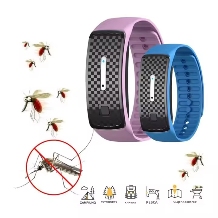 PORCHEDDU Pulsera Repelente De Mosquitos Electrónica Ultrasonora Para Niños Control De Plagas Verano Biónica Antimosquitos - 1