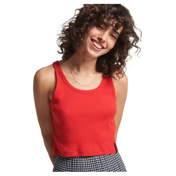Superdry Camiseta Sin Mangas Vintage Crop Ribbed - 1