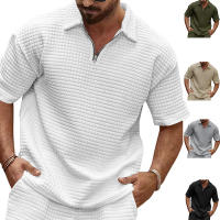 Camiseta Casual Para Hombres Verano 2024 Cuello Redondo Color Sólido Manga Corta Transpirable Y Cómoda Disponible En Varias Tallas Y Colores - details 1