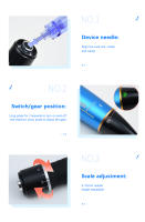 Derma Pen Dr. Pen A1 Botón Con 5 Niveles De Ajuste Electrónico Micro Pincel Para Eliminación De Marcas De Acné Arrugas Y Estiramiento Del Piel - details 9