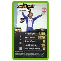 Top Trumps Cycling Heroes Héroes del Ciclismo Baraja de 32 cartas Fichas técnicas de ciclistas Deporte Versión inglesa En estuche de plástico rígido Transportar De viaje Bicicleta Carreras - details 3