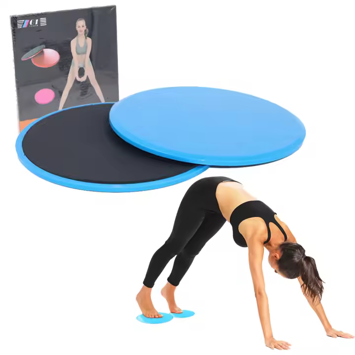 Discos deslizantes para ejercicio entrenamiento en casa de yoga, pilates, fitness bases para ejercicios con inestabilidad piernas, abdomen - 1