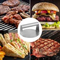 Prensa para hamburguesas, Prensa para resistir meat, Prensa para hamburguesas antiadherente de Maple inoxidable de 5,51 pulgadas, versión Mejorada, Prensa para tocino Redonda, Prensa para Carne, Prensa para asar Panini, filetes y hamburguesas - details 3