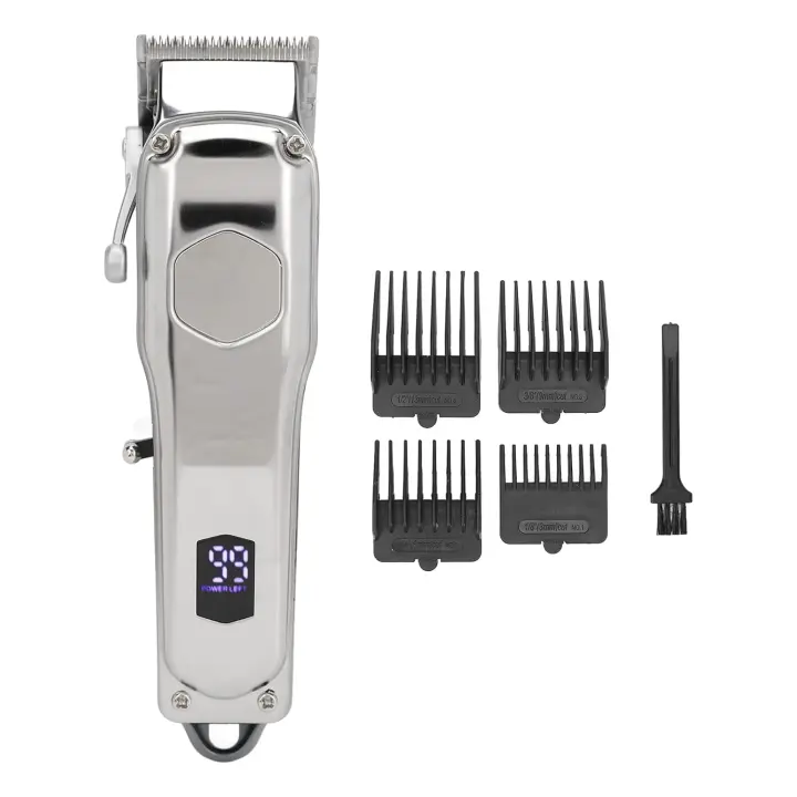 Recortadora eléctrica de pelo,  recargable, pantalla digital de bajo ruido, cortadora de pelo de barba inalámbrica con peines, apto para personas y animales. - 1