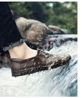 Botas De Lluvia Para Hombre Impermeables Antideslizantes De Goma Botas De Ankle Para Invierno Mocasines De Agua Con Cierre SLIP-ON - details 7