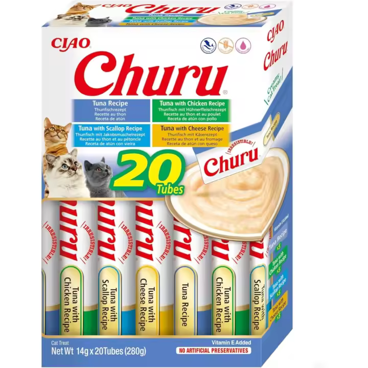 CHURU INABA Cat Variedades Atún Caja 20x14g - 1