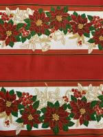 Tejidos Ortuño- Tela Navidad Flores Multicolor Loneta  , Tela para  Mantel, Caminos de mesa, Servilletas, Tela para Cojines, 2.5metros x 1.4m - details 1