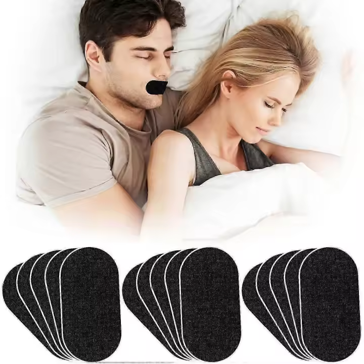 60 tiras bucales para dormir, antirronquidos, ayuda a desarrollar el hábito de la respiración nasal. - 1