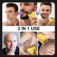 Afeitadora Eléctrica Multifuncional Para Hombres Recargable Impermeable Potente Para Uso Doméstico Y Viajes Shaving Essential - details 5