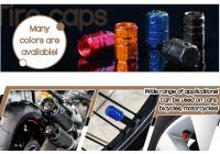 AUTCOAT 4Pcs Cubiertas De Válvula De Neumáticos De Aluminio Para Coches Motocicletas Camiones Bicicletas Resistente Al Agua - details 1