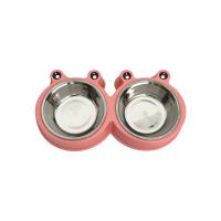 UNUSUAL- Comedero Perro Gato y Mascotas, Bebedero Perro Gatos, Doble Plato Extraíble de Acero Inoxidable, Tres colores, Comida Cuencos para Gatos, Comedero para Perros Gato Mascotas, Cuencos Dobles para Gatos, Comedero para Gatos DZL - details 1