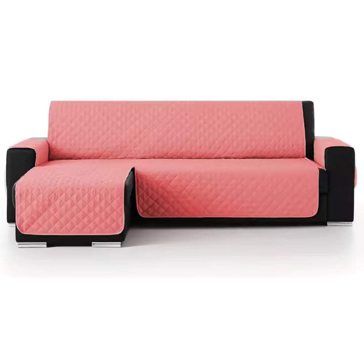 Vivid Torral - Funda Cubre Sofá Chaise Longue Acolchado Reversible Antiácaros Protector Manchas Rombos (Para Brazo derecho y Izquierdo) Válido Hasta 300 cm De Ancho De Brazo A Brazo - 1