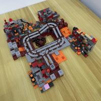 Bloques De Construcción De 800+pcs 2 Change Hell Nether Railway Para Juego De Redstone Batalla Modelo De Cumpleaños Regalo De Navidad Unisex Plástico Compatible Con Lego - details 1