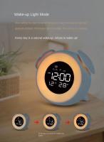 Reloj De Alarma Con Luz LED Y Modo Atardecer Luz De Despierto Infantil Luz Ambiente Para La Habitación Control De Brillo - details 10