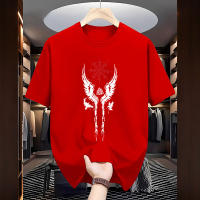 Camiseta De Algodón Puro Para Hombre Estilo Urbano Casual Con Impresión De Raven Vikinga Antigua Camiseta De Manga Corta O-neck Para Uso Diario Primavera Y Verano - details 6