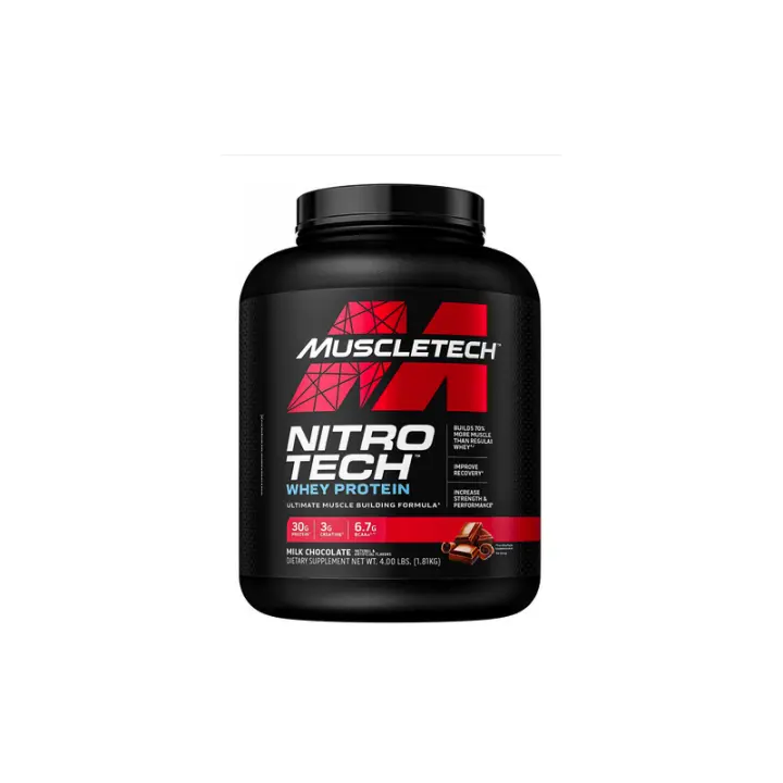 Muscletech Nitro Tech Whey Protein 1.81 Kg Chocolate Con Leche - 1