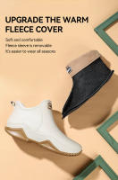 Botas De Lluvia Para Mujer Y Hombre Impermeables Antideslizantes Resistentes Al Desgaste Con Plush Fashion Para Verano E Invierno Protección Del Tobillo - details 5