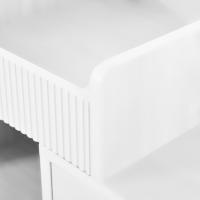 Set de tocador con Espejo LED E iluminación en 3 Colores, tocador de Madera with 3 cajas y aparador, extensible-Dimensiones Diseño: 120/A90/D40 cm (taburete no incluido) - details 3