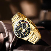 Reloj De Pulsera De Lujo Para Hombre En Acero Inoxidable Con Calendario Y Luz Luminosa Reloj De Cuarzo Moda Casual Para Negocios - details 1