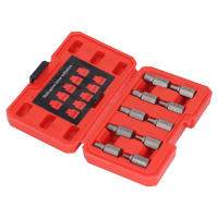 Juego De 10 Piezas De Extractores De Tornillos Dañados Con Bit De Taladro Cabeza Hexagonal Multi Esplín Herramienta De Remoción De Tornillos Y Tornillos De Espiral Izquierda - details 2