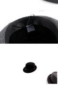 SombreroFedora Para Hombres Y Mujeres Negro Estilo Jazz De Primavera Verano Sombreros De Bolso Decorativos Para Bodas Y Fiestas Material Polyester - details 14