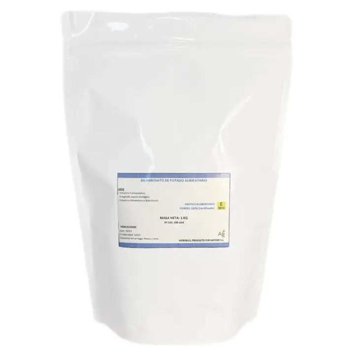 Bicarbonato de Potasio 1 KG | 100% PURO, En Polvo, USO ALIMENTARIO |fungicida | Agrobull - 1