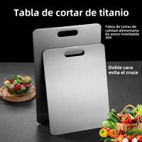 Tablas De Corte De Acero Inoxidable 304 De Grado Alimenticio Doble Cara Para Cocina Resistente Al Desgaste Fácil De Limpia - details 1
