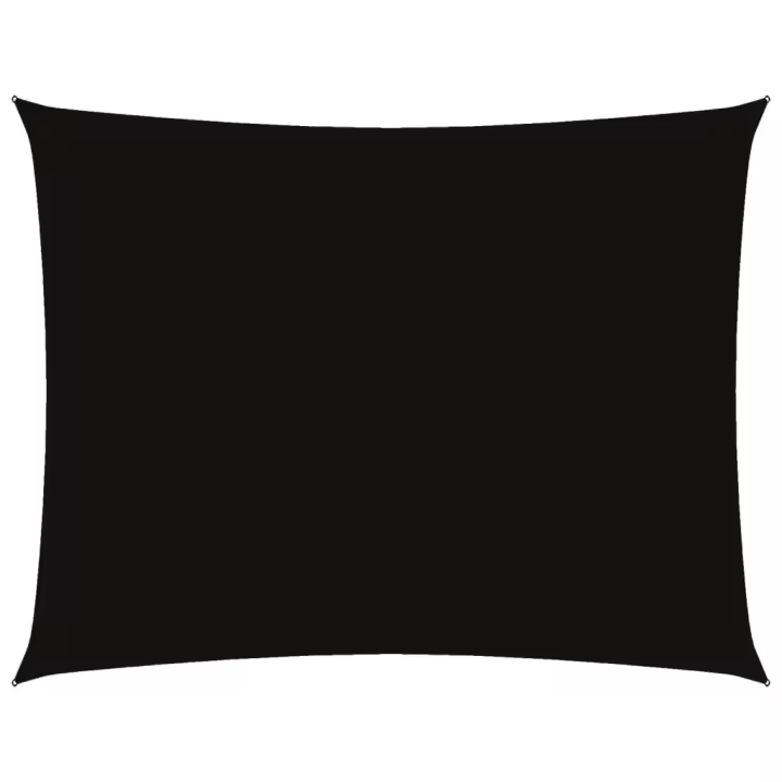 Toldo de Vela lona rectangular Oxford Negro 4x5m - 1