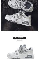 Zapatos De Hombre Casual Zapatillas Deportivas Verano Plataforma Moda Lujo Skate Tenis Cuero Zapatos De Correr Al Aire Libre Talla Verdadera - details 1