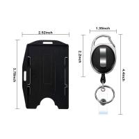 Paquete de 2 portatarjets de Identificación con Rollo de credencial extensible - details 0