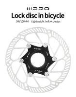 IIIPRO Freno De Disco Ultraligero Con Bloqueo Central Para Bicicletas De Carretera Y Montaña 140/160mm 1.8mm De Grosor Hueco - details 0