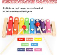 Xilófono para niños, ininstrument musical de Madera para niños, juguetes musicales, Glockenspiel Arcoíris para niños, Juguete Educativo para niños, percusión para músicos en cernes - details 1