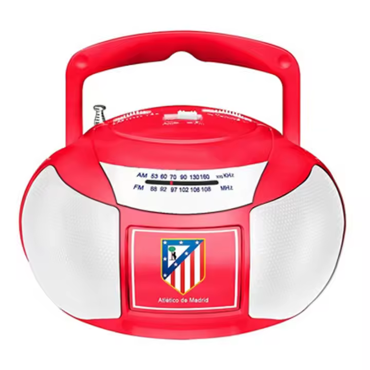 ATLETICO MADRID Radio Portátil Atletico Madrid AM/FM Roja y Blanca - 1