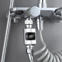 Termómetro Digital Para Baño De Bebé Con Pantalla LED Mostrador De Temperatura Termómetro Eléctrico Para Ducha Sin Dispositivo Inteligente Material Metálico - details 8