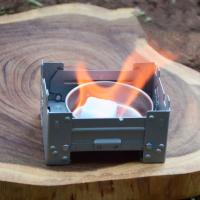 Estufa De Camping Portátil Ultraligera De Alcohol Sólido Para Exteriores Resistente Al Viento Equipamiento De Cocina Para Senderismo Y Escalada - details 2