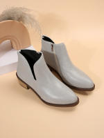 SP Botas Chelsea nuevo Botas de Mujer Botas Gruestas Tacón Bajo Botas de cuero botines retro Primavera y botas individuales Botas Cortas Mujer, - details 26
