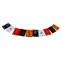 10pc/String Bandera De Oración Colorida Religiosa Miniatura Bandera Del Caballo Del Viento Budista Para Ceremonias Tibeteras Suministros Budistas Decoración De Polyester - details 0
