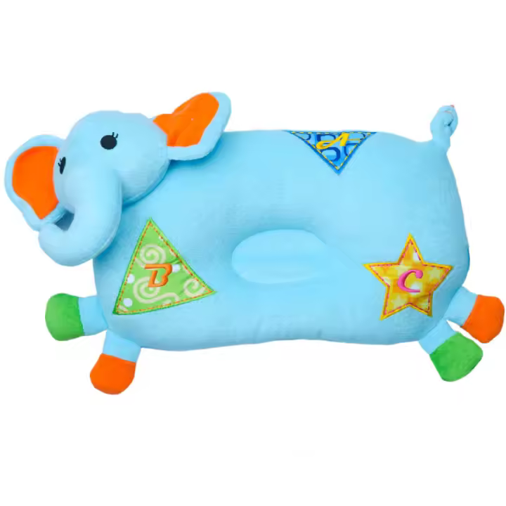 Almohada con forma de bebé con una linda forma de animal de dibujos animados adecuada para que el bebé duerma boca arriba o de lado. - 1