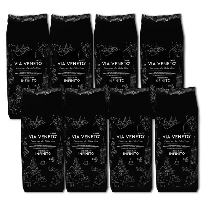 Granos de café Via Veneto mezcla infinita 500 gr 8 piezas - 1