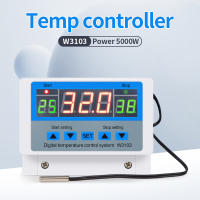 Termostato Digital W3103 Control De Temperatura Alta Potencia 5000W 30A Con Sensor Para Calor Y Frío AC 110-220V Para El Hogar - details 0