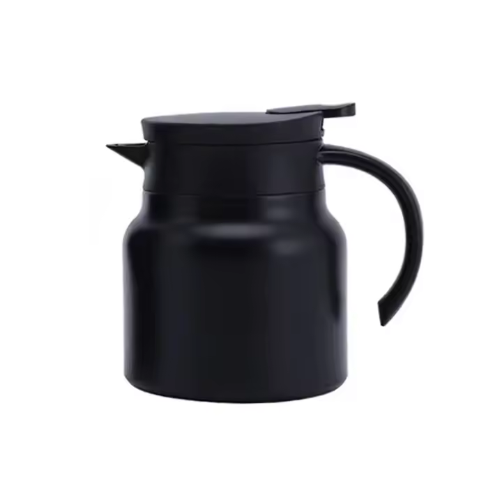 Tetera De Acero Inoxidable 800ml Con Filtro De Té Desmontable Y Aislamiento Para Café Y Leche. Antigoteo Y Diseño Moderno Sencillo - 1