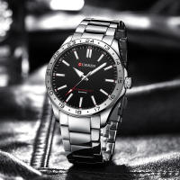 Reloj De Pulsera De Moda Para Hombre CURREN Ultrafino De Acero Inoxidable Resistente Al Agua Con Dial Luminoso Y Cierre De Pulsera - details 14