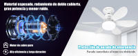 Ventilador Techo with Luz y Mando a Distancia, Lampara Ventilador Techo with Ventiladores Silencioso, E27, Regulable en Colores y Velocidades Temporizador 6 Aspas para Dormitorio (52CM) - details 2