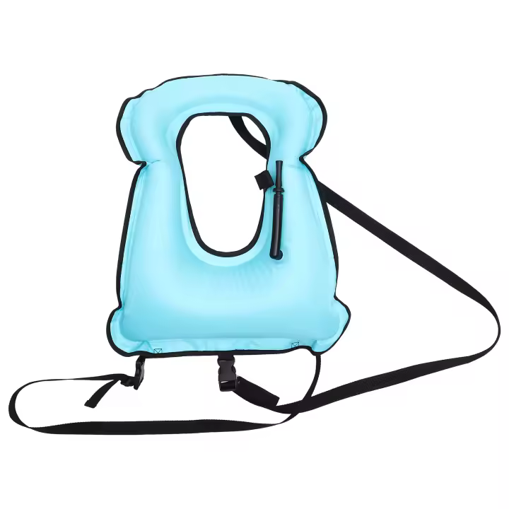 Chaleco De Vida Inflable Portátil Para Natación Y Snorkel Para Niños Y Adultos Chaleco De Respiración De PVC Para Actividades Acuáticas - 1