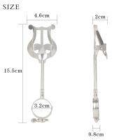 Soporte Portátil Para Partituras De Música De Hierro Plateado Para Instrumento De Viento Clarinete Accesorios De Música Marching - details 6