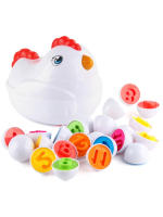 Juguetes Educativos Montessori Para Bebés Cestas De Pascua De Colores Y Formas Aprendizaje Sensorial De 12 Huevos Igualados Regalos Para Niños - details 0