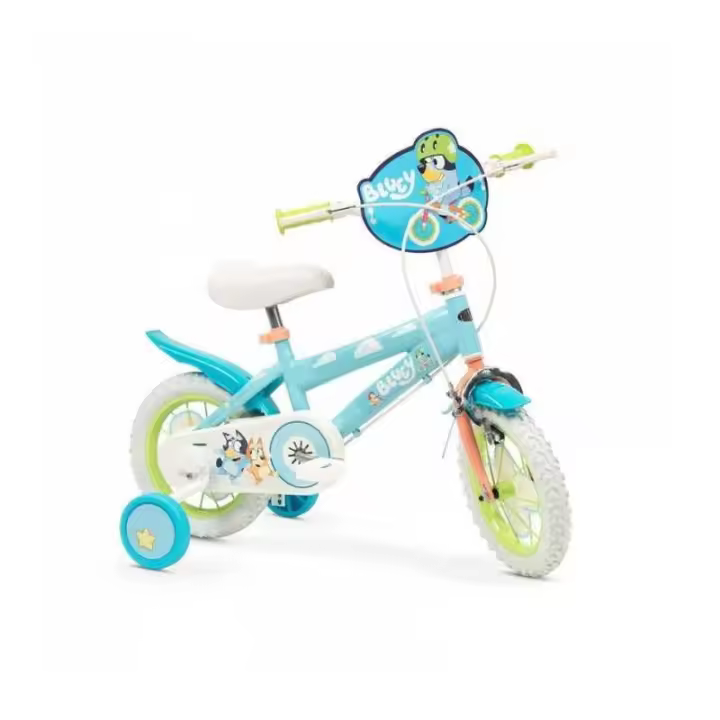 Bicicleta Infantil Toimsa 12 Pulgadas Azul con Asientos Regulables y Ruedines - 1