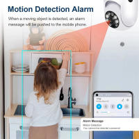 Cámara De Seguridad Interior Tuya 5G WiFi Con Luz LED Color Y Visión Nocturna Automática Rastreo Bola De Humano Audio Bidireccional E27 Base Mini PT Cámara - details 2